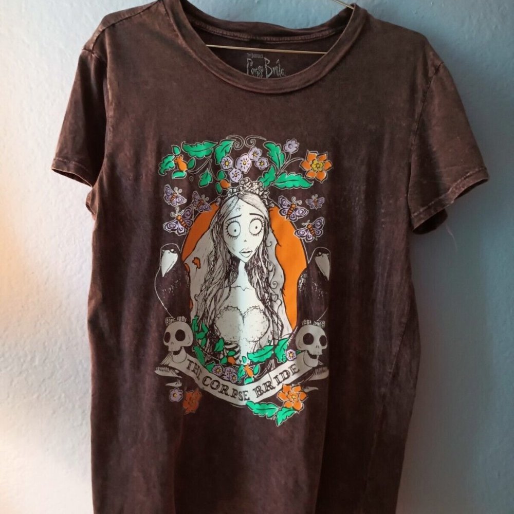 Vintage WBE Tim Burton Corpse Bride T Shirt Small EUC